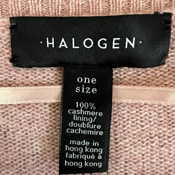 Halogen Cashmere Open Front Cardigan Sweater In Pink One Size - Picture 11 of 13